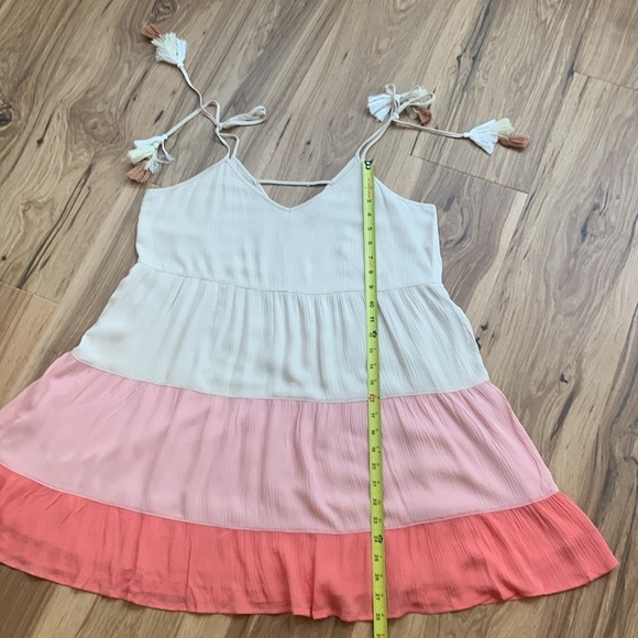 Hem & Thread Multicolor Tiered Sundress Tie Shoulder Lightweight NWT Size M‎ - Picture 8 of 10